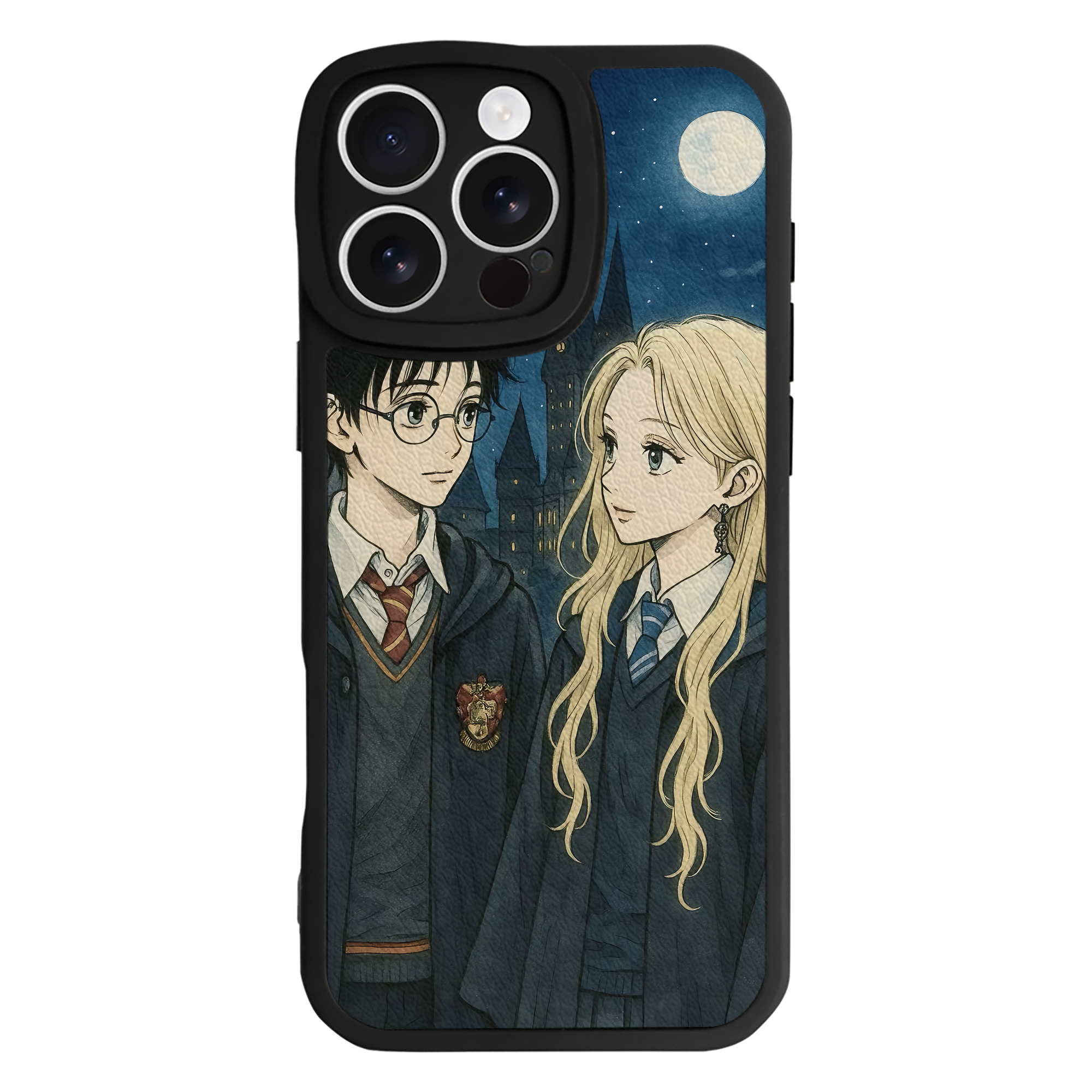 （画像用） Harry Potter ハリー・ポッターシリーズ 【iPhone 16シリーズ対応】シリコンスマホケース（レザー調） 材質：シリコン